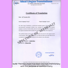 Load image into Gallery viewer, Bengali-to-english-certified-translation