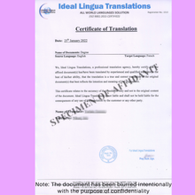 Load image into Gallery viewer, English-to-french-certified-translation