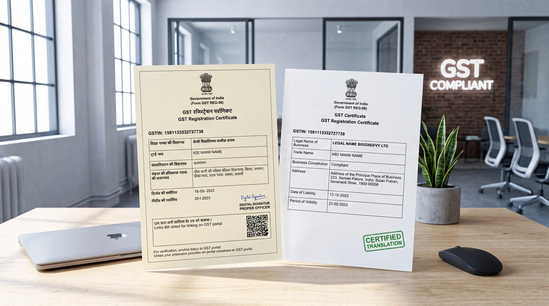 GST Registration Certificate Translation Rejected by Foreign Client? Why Your Vendor Onboarding Is Stuck (And the 2026 Fix)