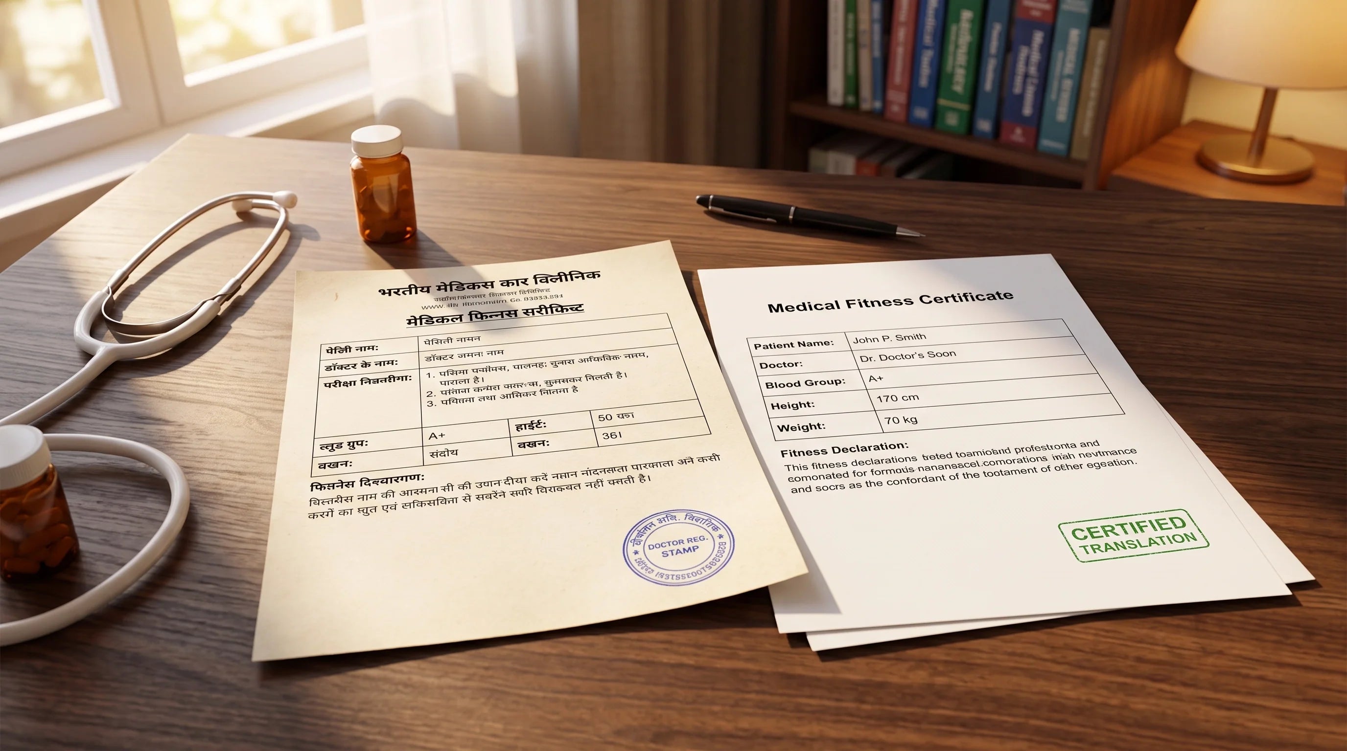 Medical Fitness Certificate Translation Rejected? Why Your Hindi Medical Certificate Can't Be Used for Work Visa Abroad (And the Fix)