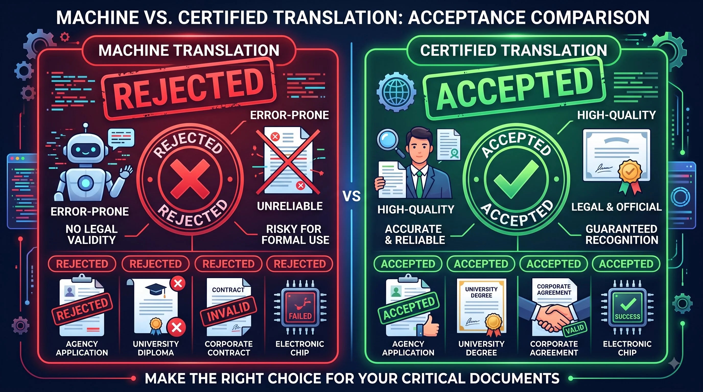 Machine Translation Gets Rejected: Certified Russian Translation Standard for Agencies