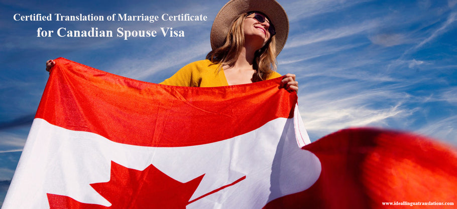 Get Certified Translation of Marriage Certificate for Canadian Spouse Visa