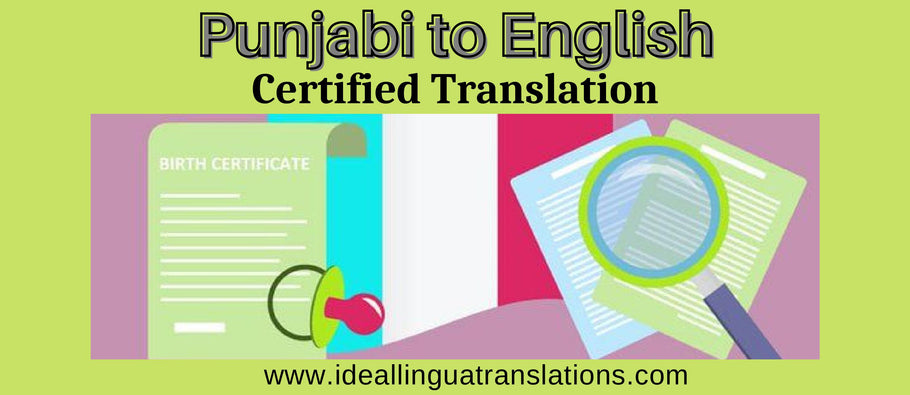 Certified Translation of Birth Certificate from Punjabi to English in Delhi NCR